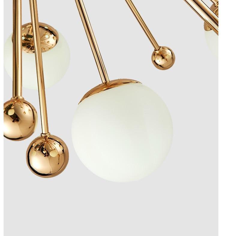 Ari Art Deco Chandelier — Geometric Statement Ceiling Light for Dining Room