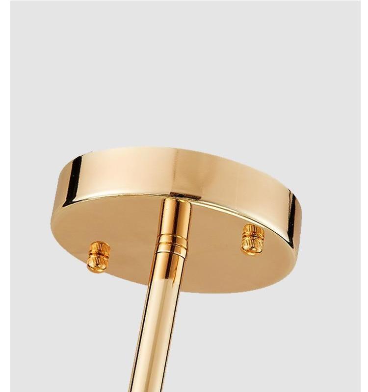 Ari Art Deco Chandelier — Geometric Statement Ceiling Light for Dining Room