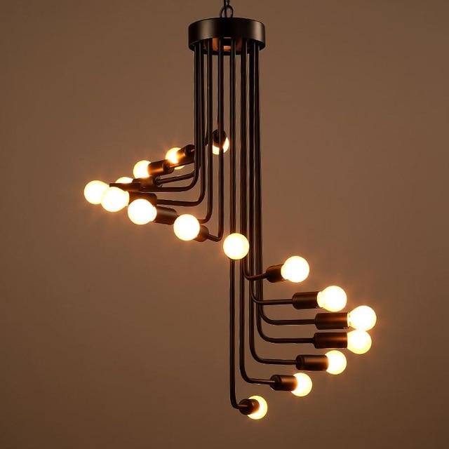 Ava Spiral Chandelier — Modern LED Statement Chandelier for Dining Room