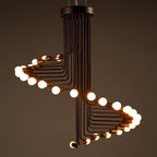Ava Spiral Chandelier — Modern LED Statement Chandelier for Dining Room