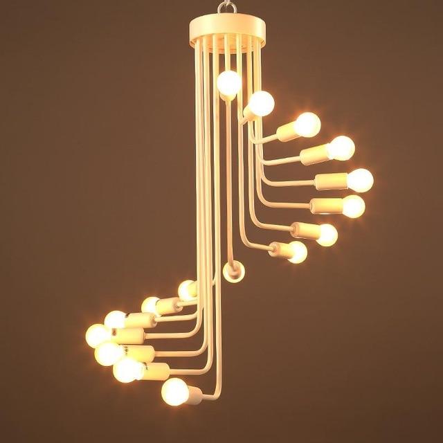 Ava Spiral Chandelier — Modern LED Statement Chandelier for Dining Room