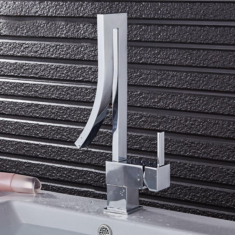 Veda Modern Basin Faucet — Minimalist Single Hole Bathroom Faucet