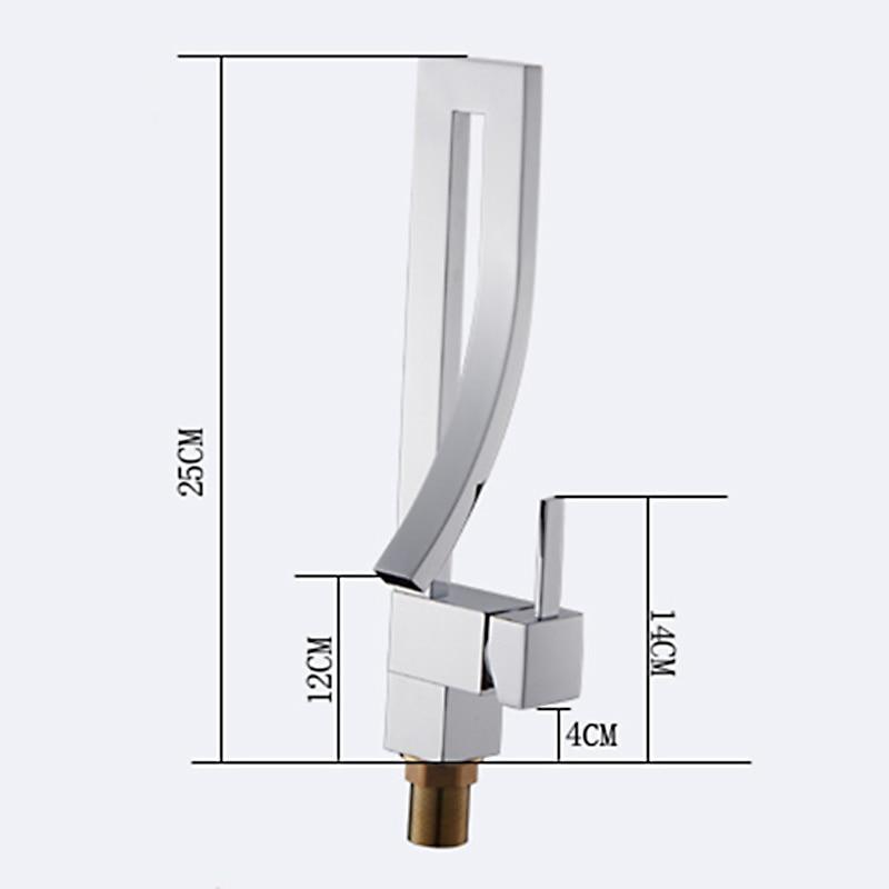 Veda Modern Basin Faucet — Minimalist Single Hole Bathroom Faucet