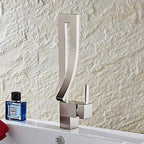 Veda Modern Basin Faucet — Minimalist Single Hole Bathroom Faucet