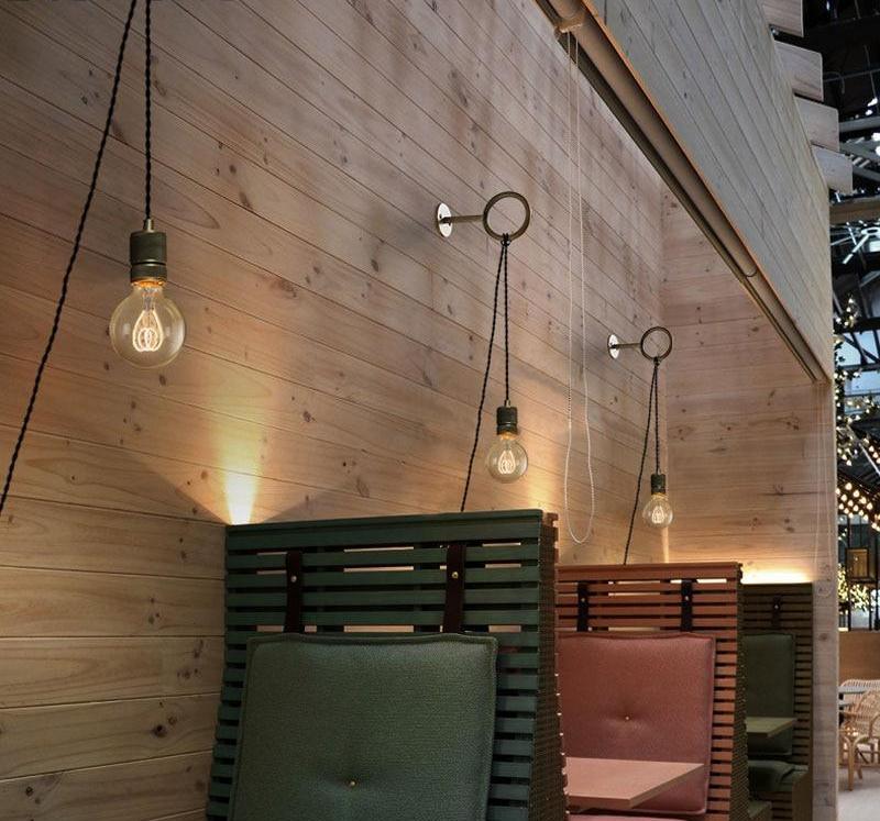 Avita Nordic Wall Light — Minimalist Ring Bulb Holder Wall Sconce