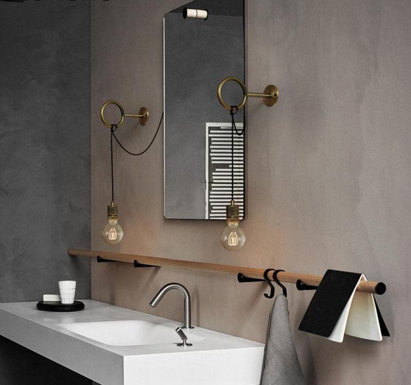 Avita Nordic Wall Light — Minimalist Ring Bulb Holder Wall Sconce