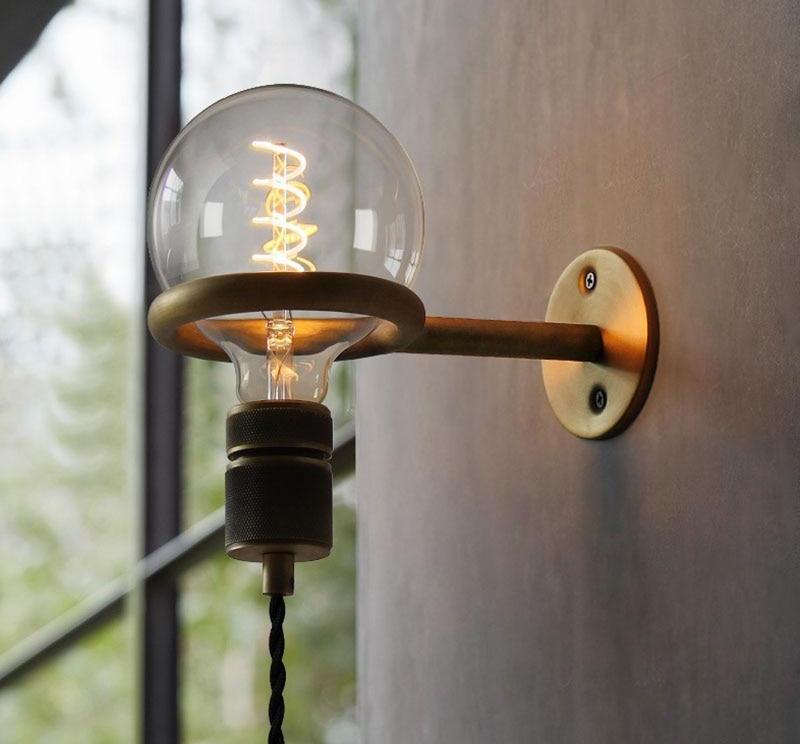 Avita Nordic Wall Light — Minimalist Ring Bulb Holder Wall Sconce