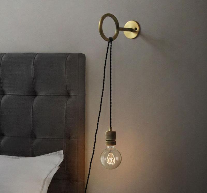 Avita Nordic Wall Light — Minimalist Ring Bulb Holder Wall Sconce
