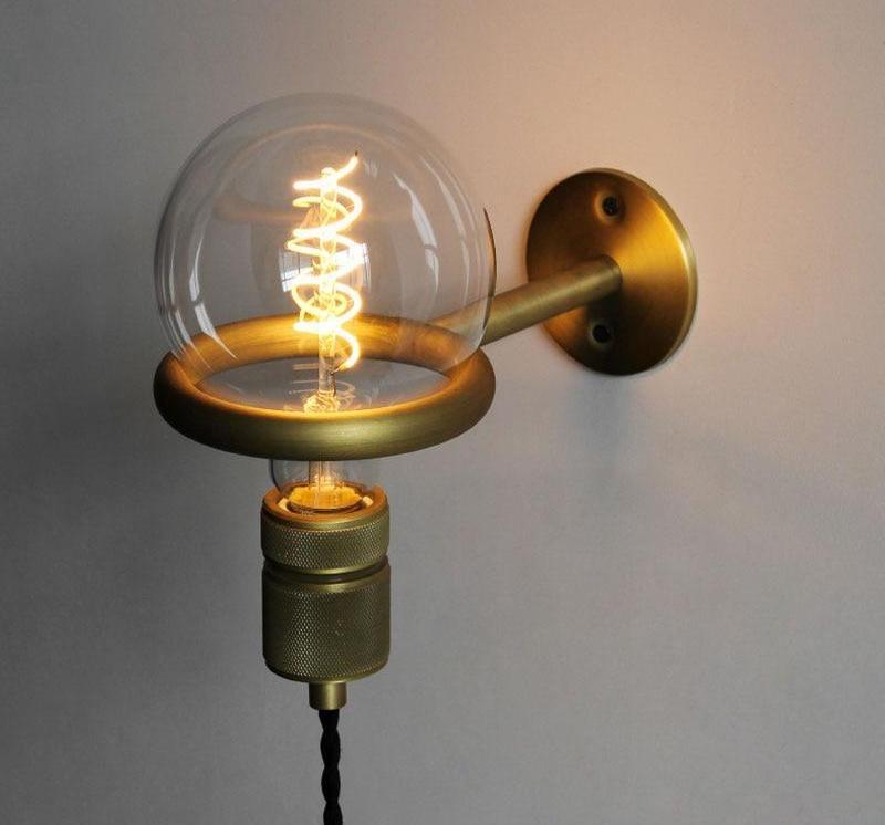 Avita Nordic Wall Light — Minimalist Ring Bulb Holder Wall Sconce