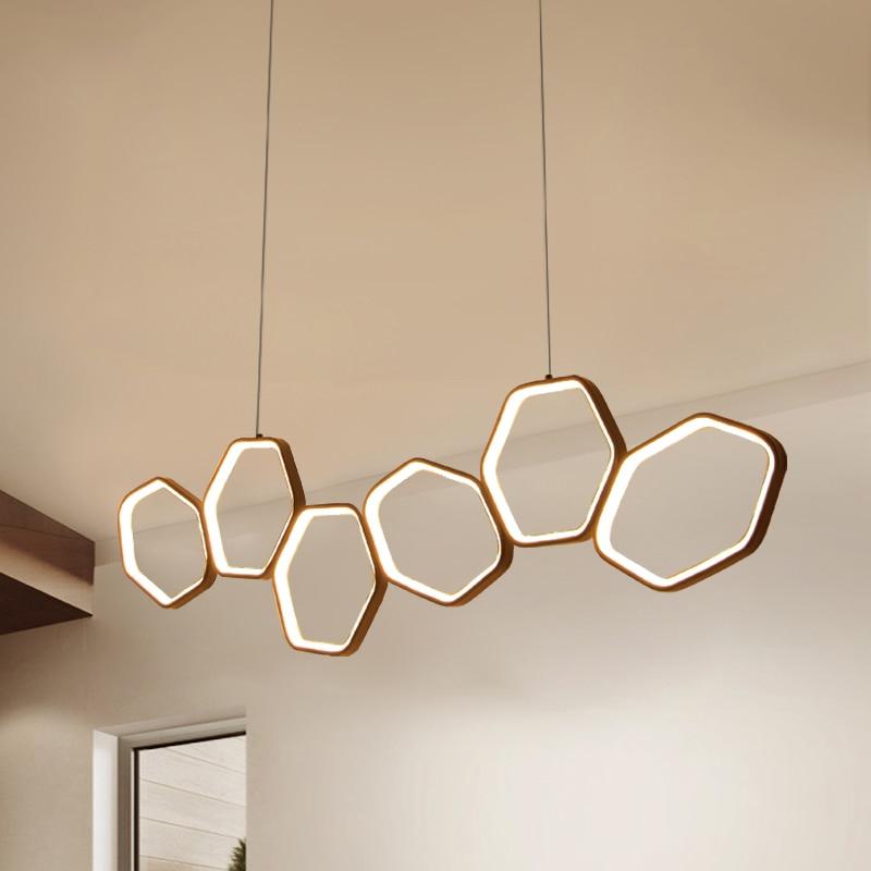 Jocasta Art Deco LED Chandelier — Geometric Ceiling Light for Dining Room