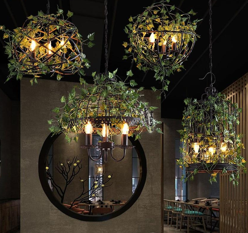 Emory Pendant Light — Industrial Cage Hanging Lamp for Kitchen Island & Dining Room