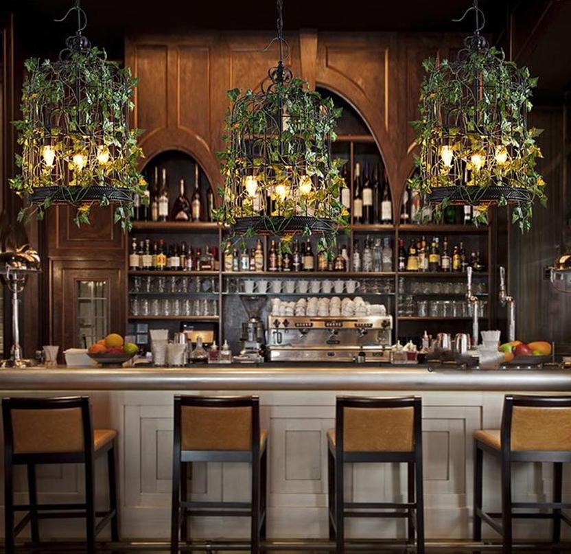 Emory Pendant Light — Industrial Cage Hanging Lamp for Kitchen Island & Dining Room
