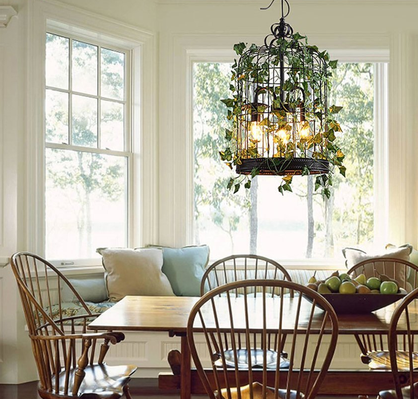 Emory Pendant Light — Industrial Cage Hanging Lamp for Kitchen Island & Dining Room