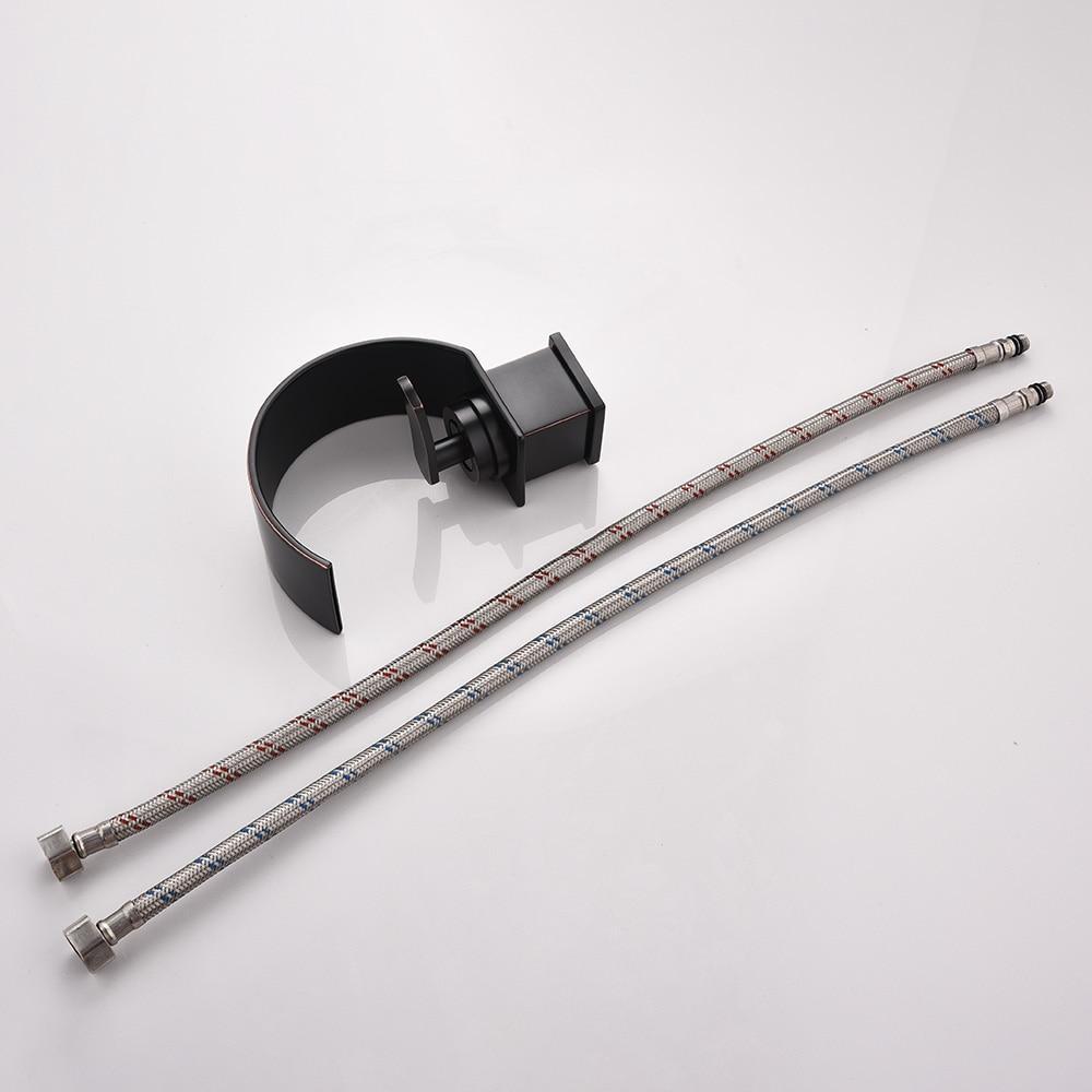 Blackwood Waterfall Faucet — Modern Single Handle Vanity Sink Faucet