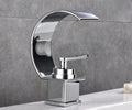 Blackwood Waterfall Faucet — Modern Single Handle Vanity Sink Faucet