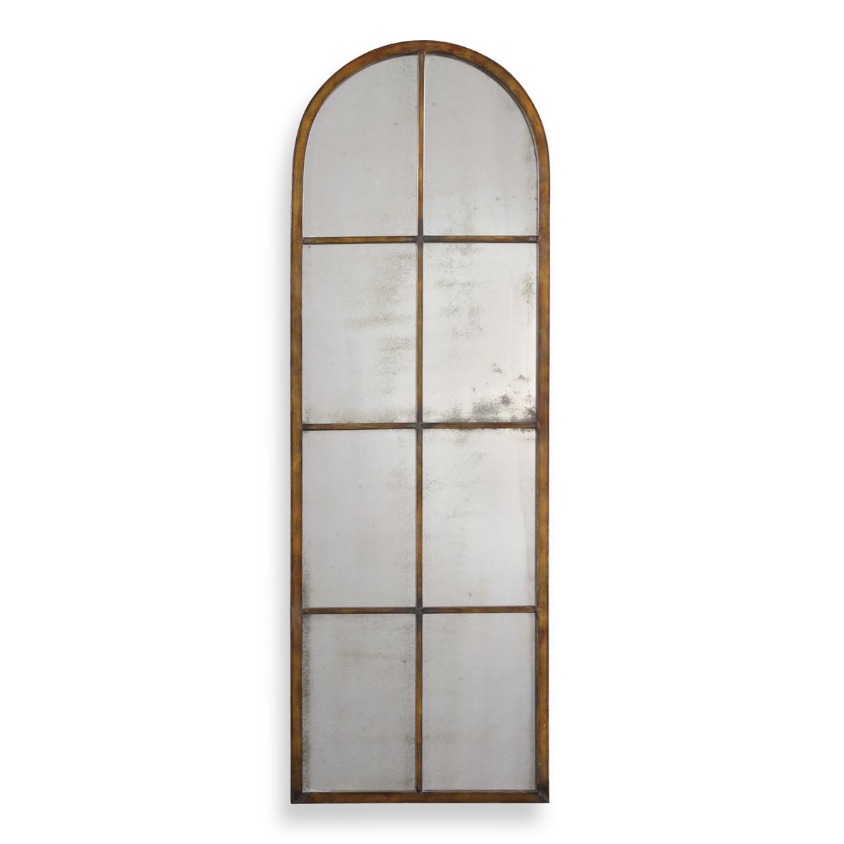 Tall Antique Mirror — Full-Length Arched Floor Mirror for Entryway & Bedroom