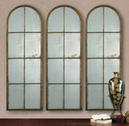 Tall Antique Mirror — Full-Length Arched Floor Mirror for Entryway & Bedroom